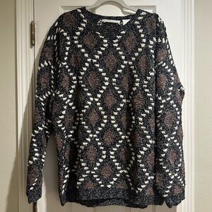 Vintage Perry Ellis Chunky Grandpa Cotton Blend Crewneck Sweater Men’s Size XL